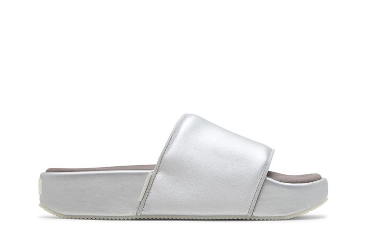 adidas Y-3 Slide 'Silver Metallic' — Silver Metallic/Brown/Cream White