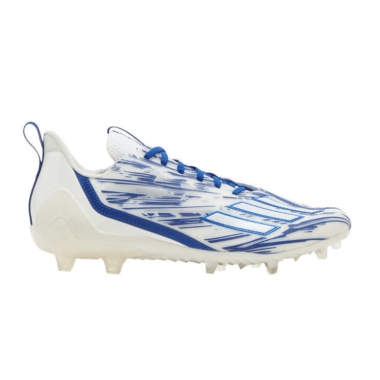 adidas Adizero Cleats 'White Royal Blue' — Cloud White/Royal Blue/Cloud White