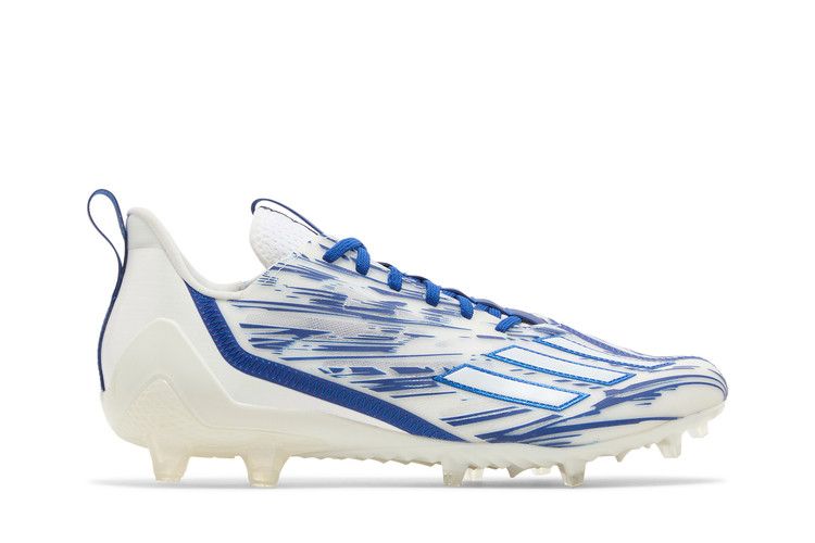 adidas Adizero Cleats 'White Royal Blue' — Cloud White/Royal Blue/Cloud White