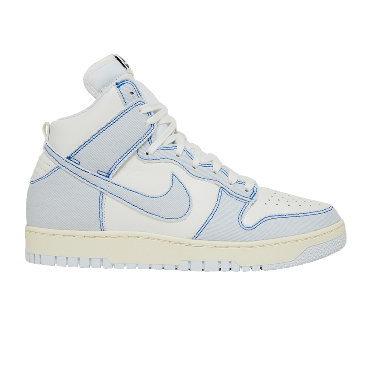 Nike Dunk High 1985 'Blue Denim' — Summit White/Football Grey/Royal Blue/Coconut Milk/Football Grey/Black
