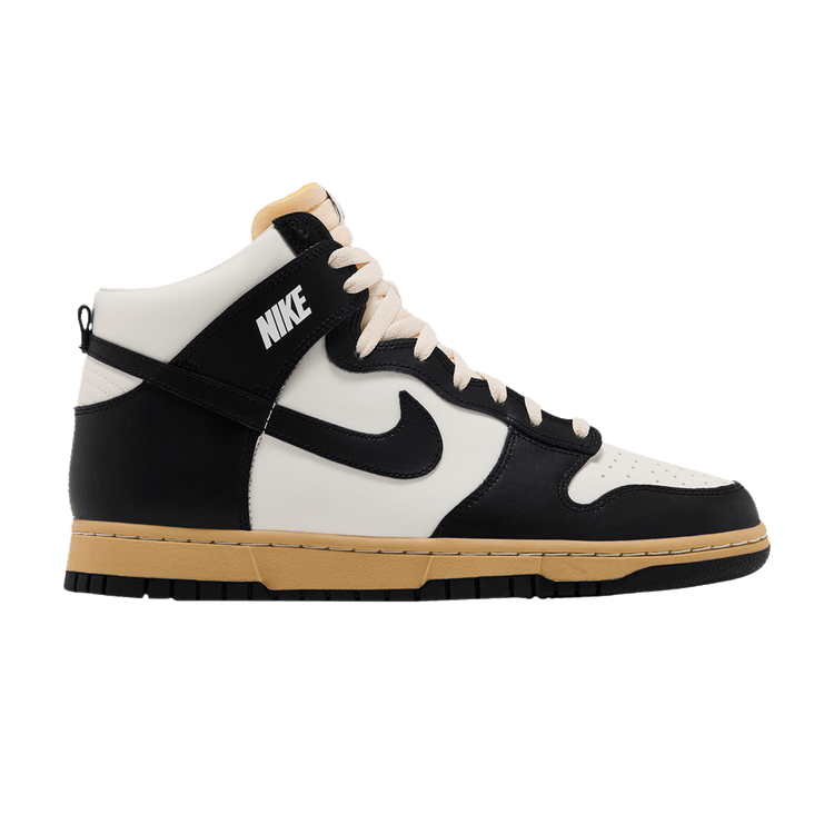 Nike Wmns Dunk High SE 'Vintage Panda' — Sail/Black/Sesame/Pearl White