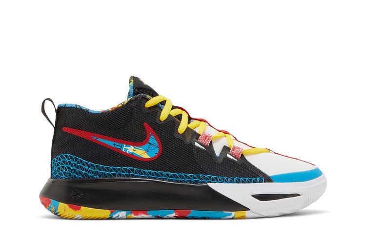 Nike Kyrie Flytrap 6 SE GS 'Black Multi-Color' — Black/White/Tour Yellow/University Red