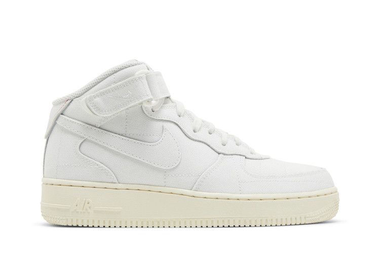 Nike Wmns Air Force 1 '07 Mid 'White Canvas' — Summit White/Summit White/Pearl White/Black (2)