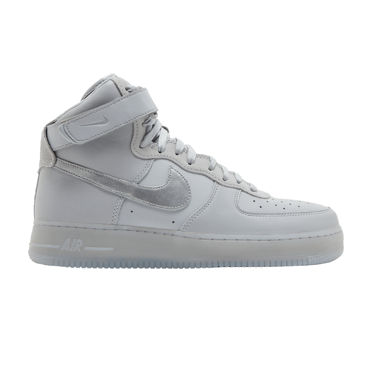 Nike Air Force 1 High 'Wolf Grey Metallic Silver' — Wolf Grey/Metallic Silver/Volt