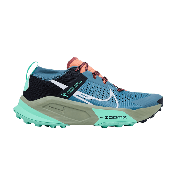 Nike ZoomX Zegama 'Mineral Slate' — Mineral Slate/Black/Green Glow/Light Bone