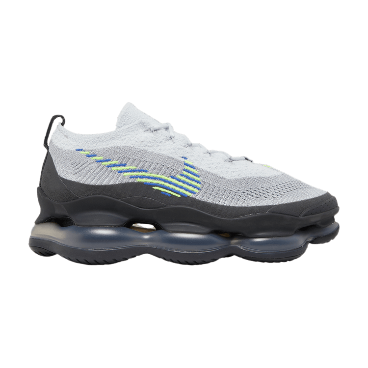 Nike Air Max Scorpion Flyknit 'Wolf Grey Volt' — Wolf Grey/Volt/Wolf Grey/Dark Smoke Grey