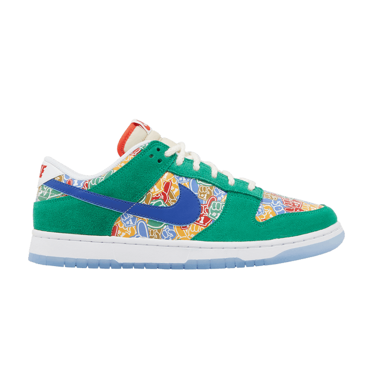 Nike Dunk Low 'Foam Finger' — Stadium Green/White/University Red/Old Royal