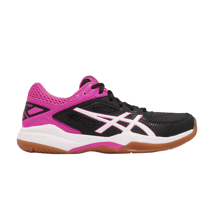 Asics Wmns Gel Court Hunter 'Black Pink Glow' — Black/Pink Glow
