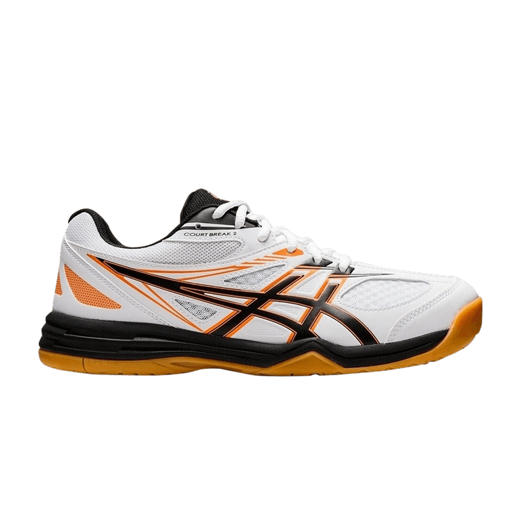 Asics Court Break 2 'White Black Orange' — White/Black