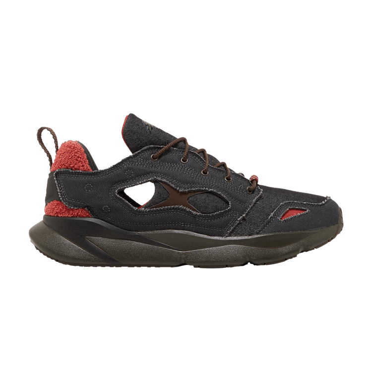 Street Fighter x Reebok FuryLite 95 'Akuma' — Core Black/Charcoal Brown/Mars Red