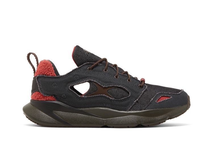 Street Fighter x Reebok FuryLite 95 'Akuma' — Core Black/Charcoal Brown/Mars Red