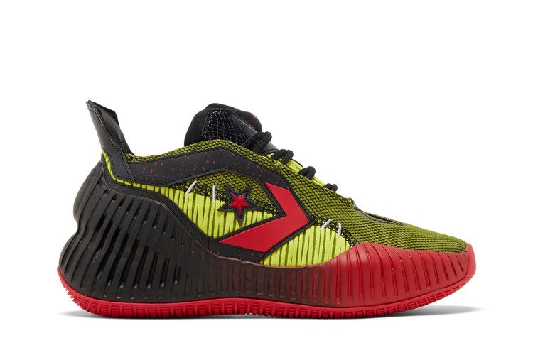 Converse All Star BB Prototype CX Mid 'Monster Clash' — Black/Laser Lemon/Red
