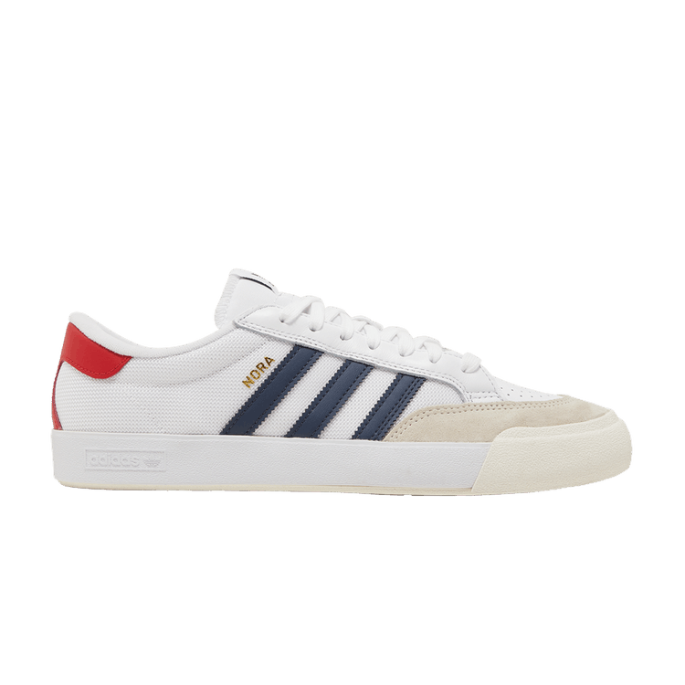 Adidas Nora 'White Navy Scarlet' — Cloud White/Shadow Navy/Scarlet