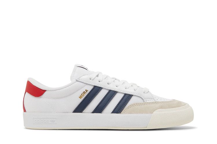 Adidas Nora 'White Navy Scarlet' — Cloud White/Shadow Navy/Scarlet