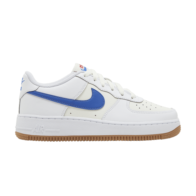 Nike Air Force 1 GS 'White Game Royal Gum' — White/Summit White/University Red/Game Royal