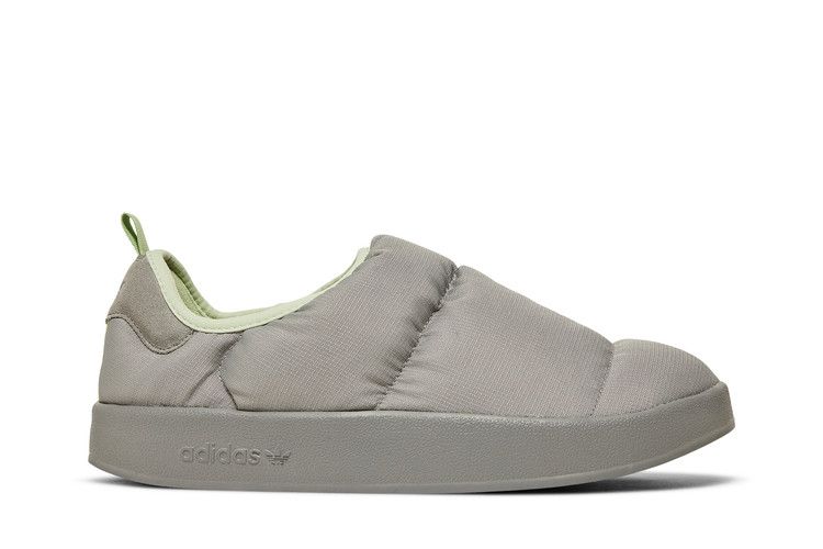 Adidas Puffylette 'Charcoal Solid Grey' — Charcoal Solid Grey/Linen Green/Magic Lime