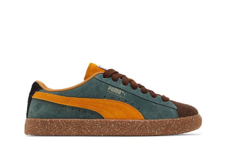 Perks and Mini x Puma Suede Vintage 'BIO/VERSE' — Dark Chocolate/Burnt Olive/Orange Brick/Balsam Green