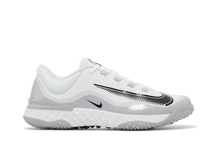 Nike Alpha Huarache Elite 4 TF 'White Wolf Grey' — White/Wolf Grey/Pure Platinum/Black (2)