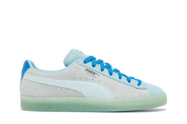 Men's Pokémon x Puma Suede 'Squirtle' — Petit Four/Nitro Blue