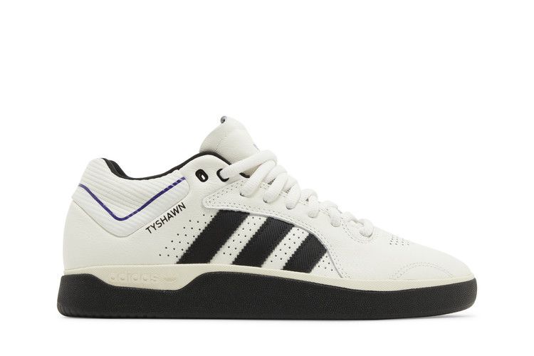 adidas Tyshawn 'White Black' — Cloud White/Core Black/Collegiate Purple