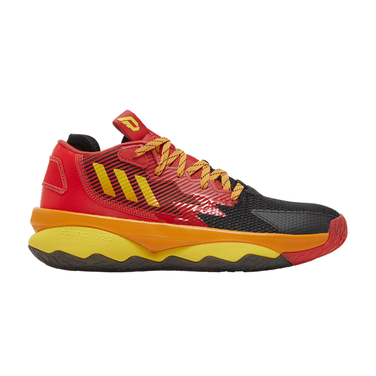 Pixar x adidas Dame 8 Big Kid 'Mr. Incredible' — Red/Team Yellow/Impact Orange