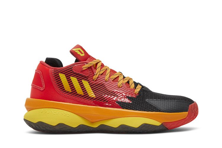 Pixar x adidas Dame 8 Big Kid 'Mr. Incredible' — Red/Team Yellow/Impact Orange