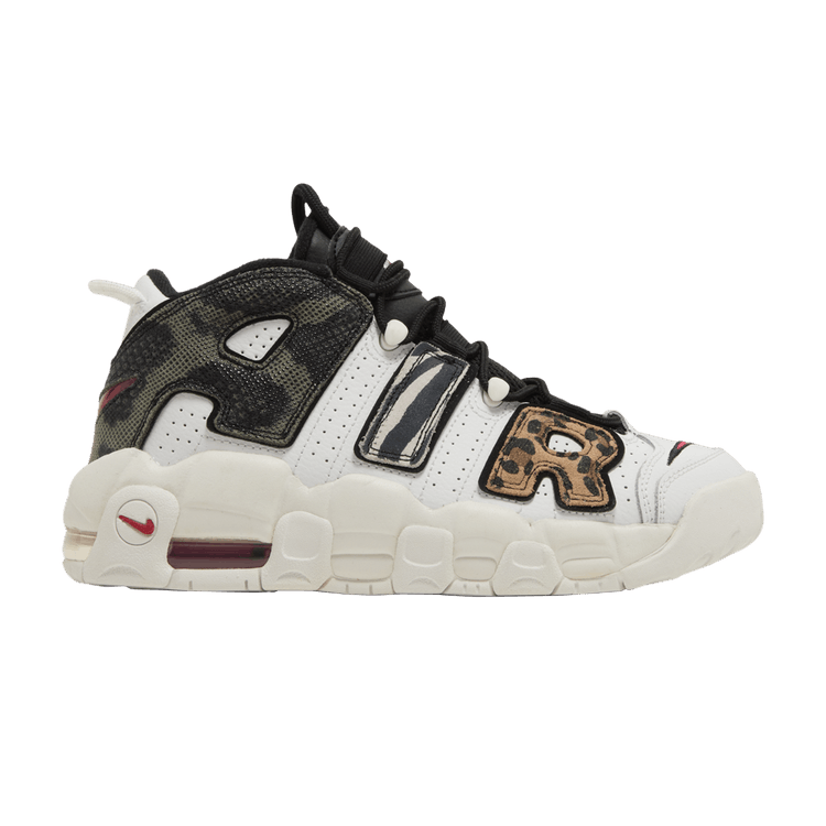 Nike Air More Uptempo GS 'Tunnel Walk' — Summit White/University Red/Black/White