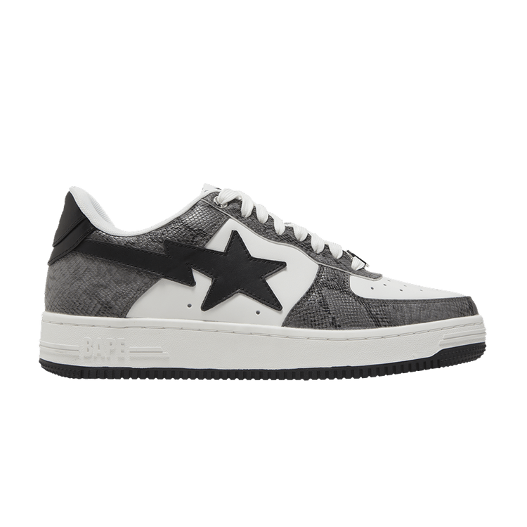 Bapesta 'Black Snakeskin' — Black