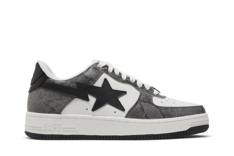 Bapesta 'Black Snakeskin' — Black