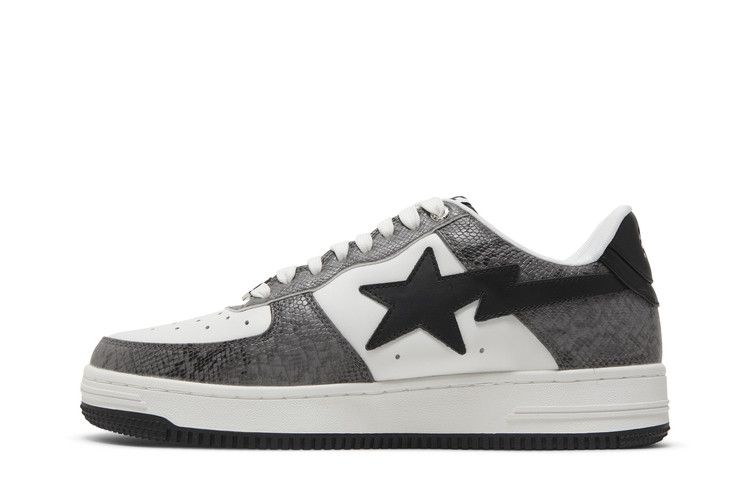 Bapesta 'Black Snakeskin' — Black