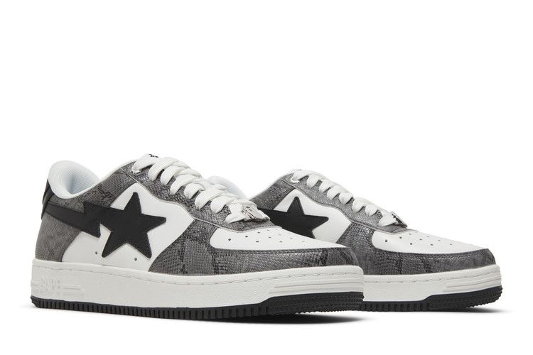 Bapesta 'Black Snakeskin' — Black