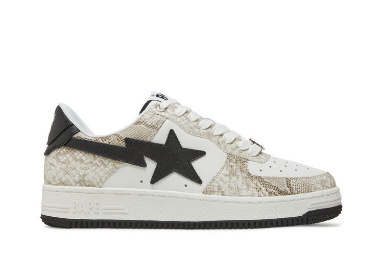 Bapesta 'Beige Snakeskin' — Beige