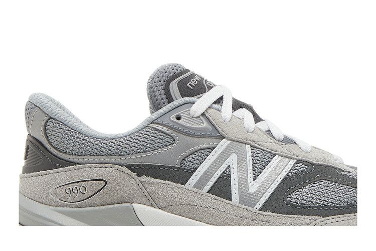 New Balance 990v6 Big Kid 'Castlerock' — Grey/Silver
