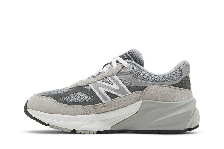 New Balance 990v6 Big Kid 'Castlerock' — Grey/Silver