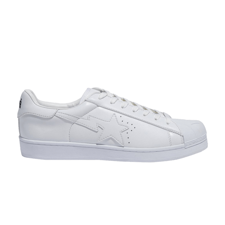 BAPE Skullsta Patent Big Tongue Ultra Low 'White' — White/White/White