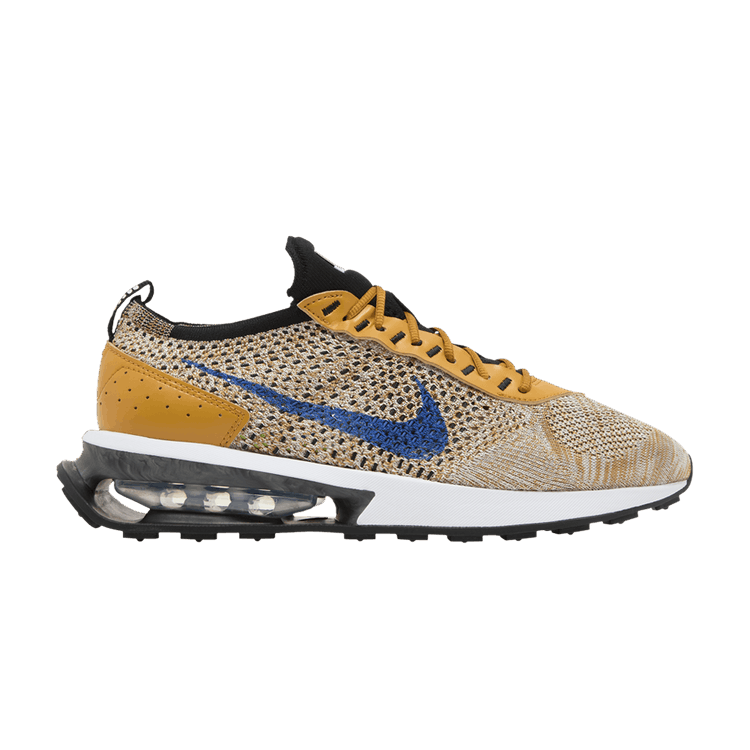 Nike Air Max Flyknit Racer 'Elemental Gold' — Elemental Gold/Gold Suede/Black/Hyper Royal