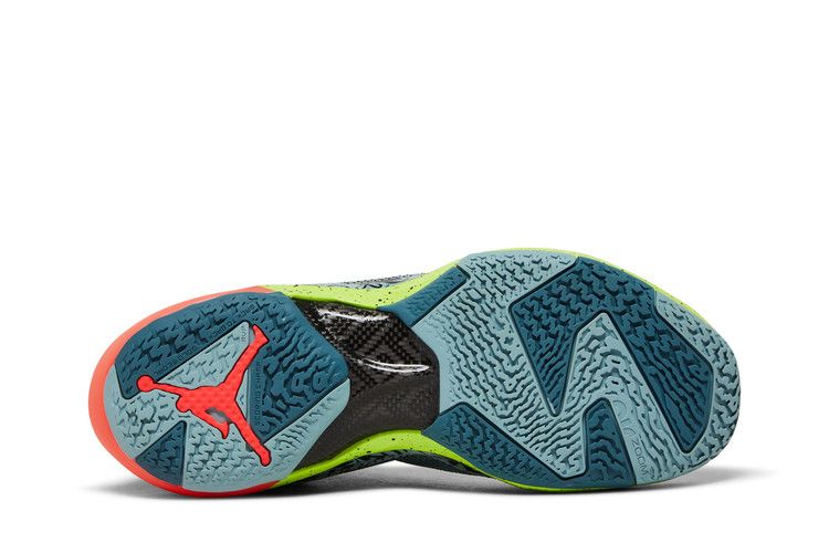 Satou Sabally x Wmns Air Jordan 37 'Grafitti' — Ocean Cube/Volt/Black/Flash Crimson