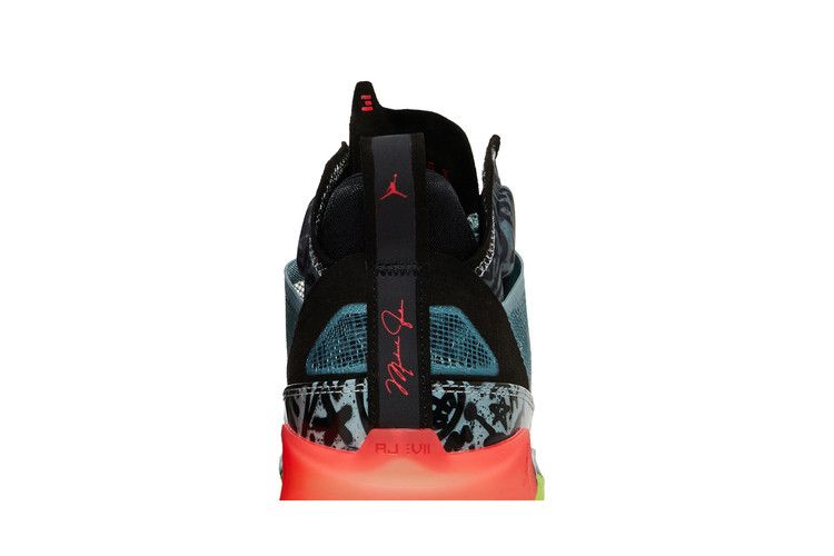 Satou Sabally x Wmns Air Jordan 37 'Grafitti' — Ocean Cube/Volt/Black/Flash Crimson