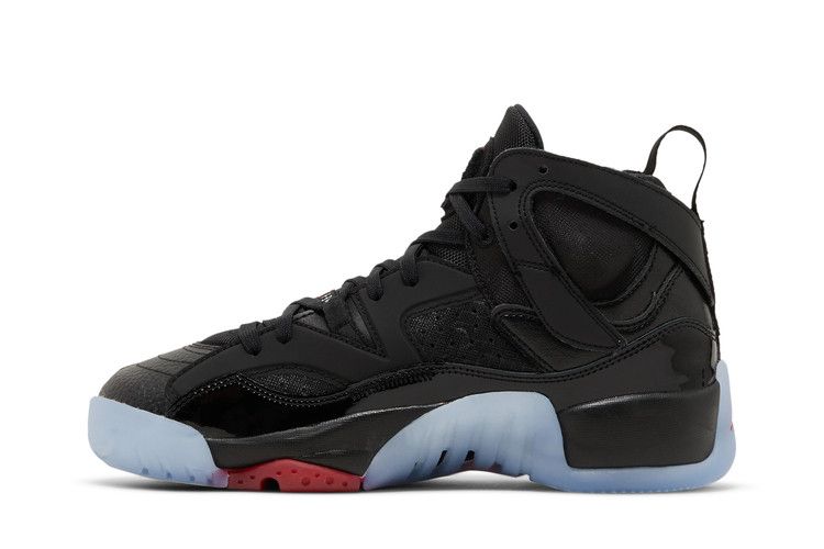 Air Jordan Jumpman Two Trey GS 'Black University Red' — Black/Black/White/University Red