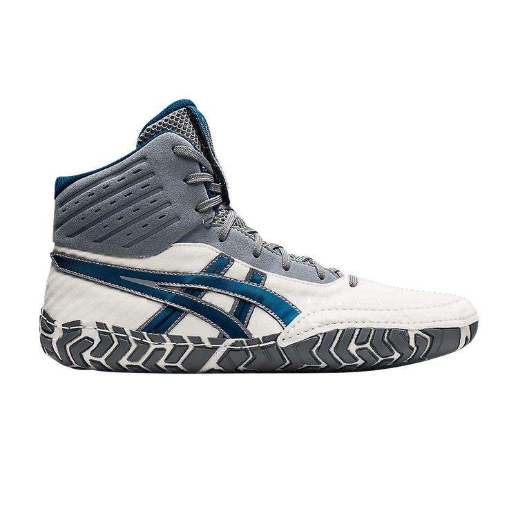 Asics Aggressor 4 'White Mako Blue' — White/Mako Blue