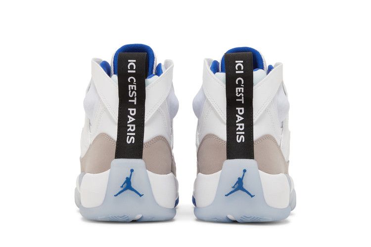 Paris Saint-Germain x Air Jordan Jumpman Two Trey 'Paname' — White/Pumice/Bright Crimson/Game Royal