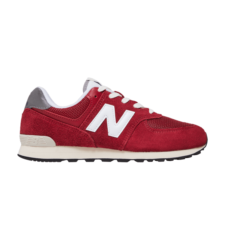 New Balance 574 Big Kid 'Crimson' — Crimson/Sea Salt