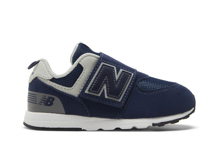New Balance 574 New-B Hook &amp; Loop Toddler 'Navy White' — Navy/White