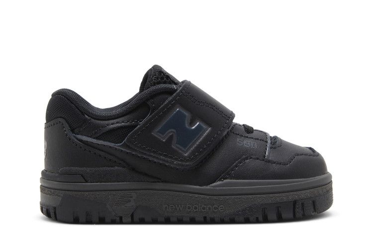 New Balance 550 Bungee Lace Toddler 'Triple Black' — Black
