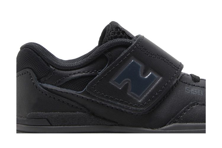 New Balance 550 Bungee Lace Toddler 'Triple Black' — Black