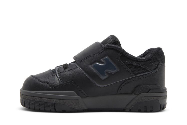 New Balance 550 Bungee Lace Toddler 'Triple Black' — Black