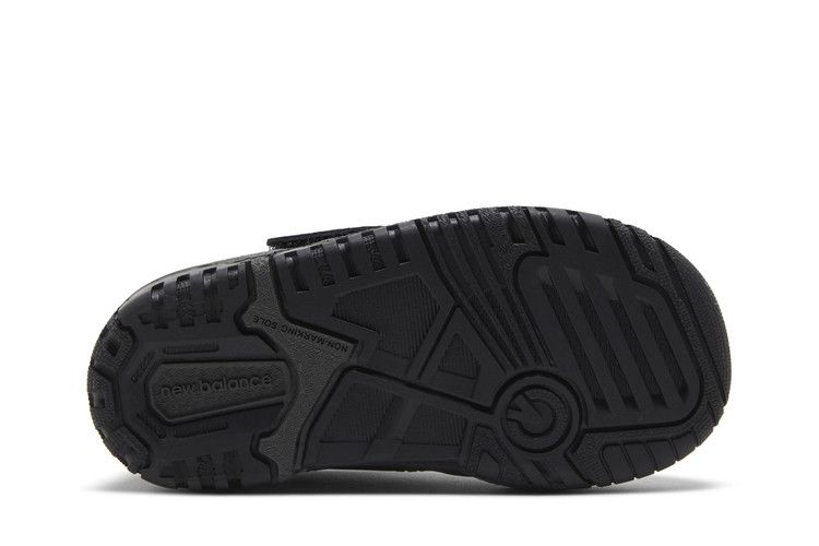 New Balance 550 Bungee Lace Toddler 'Triple Black' — Black
