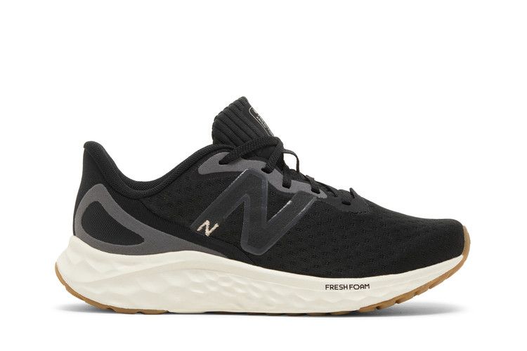 New Balance Wmns Fresh Foam Arishi v4 Wide 'Black Gold Gum' — Black/Light Gold Metallic/Gum