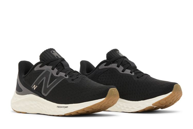 New Balance Wmns Fresh Foam Arishi v4 Wide 'Black Gold Gum' — Black/Light Gold Metallic/Gum