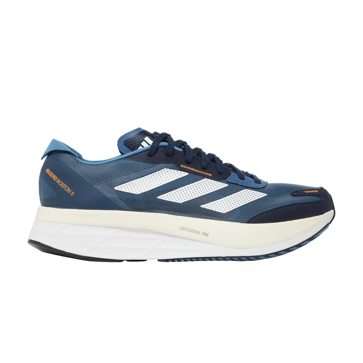 Adidas Adizero Boston 11 'Wonder Steel' — Wonder Steel/Cloud White/Solar Orange